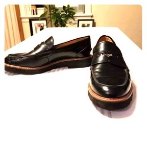Coach Leather Coin Loafers